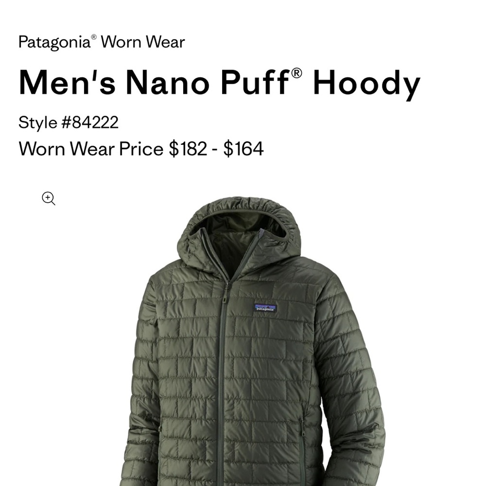 Patagonia Men's Nano Puff® Hoody XXL Olive - Picture 12 of 12